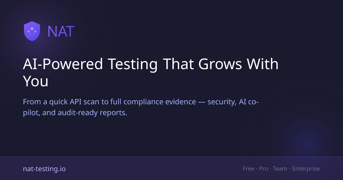 NAT — AI-Powered Testing That Grows With You